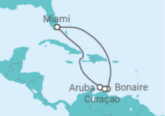 Itinerario del Crucero Bonaire, San Eustaquio y Saba, Aruba, Curaçao - Carnival