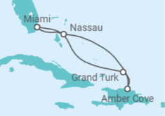 Itinerario del Crucero Bahamas - Carnival