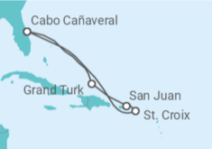 Itinerario del Crucero Puerto Rico, Bahamas - Carnival