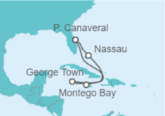 Itinerario del Crucero Bahamas, Jamaica, Islas Caimán - Carnival