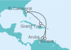 Itinerario del Crucero Aruba, Bonaire, San Eustaquio y Saba, Bahamas - Carnival