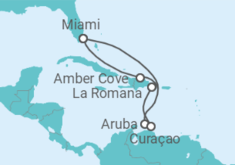 Itinerario del Crucero Aruba, Curaçao, República Dominicana - Carnival