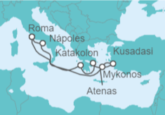 Itinerario del Crucero Grecia, Turquía, Italia - Carnival