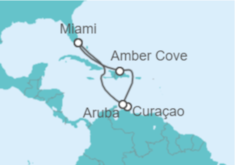 Itinerario del Crucero Curaçao, Aruba - Carnival