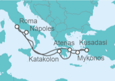 Itinerario del Crucero Turquía, Grecia, Italia - Carnival