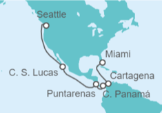 Itinerario del Crucero Colombia, Panamá, Costa Rica, México - Carnival