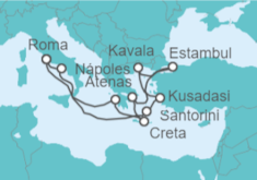 Itinerario del Crucero Grecia, Turquía, Italia - Carnival