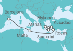 Itinerario del Crucero Grecia, Turquía, Malta - Celebrity Cruises