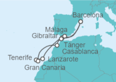 Itinerario del Crucero Islas Canarias - Celebrity Cruises