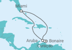 Itinerario del Crucero Aruba, Bonaire, San Eustaquio y Saba, Curaçao - Carnival