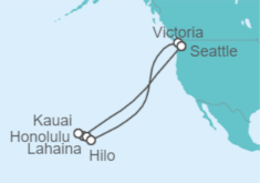 Itinerario del Crucero Alaska - Carnival