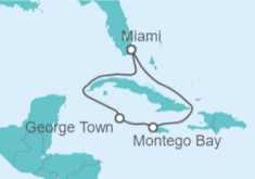 Itinerario del Crucero Islas Caimán, Jamaica - Carnival