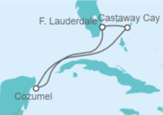 Itinerario del Crucero México - Disney Cruise Line