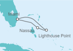 Itinerario del Crucero Bahamas - Disney Cruise Line