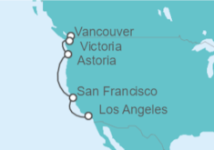 Itinerario del Crucero Canadá, USA - Norwegian Cruise Line