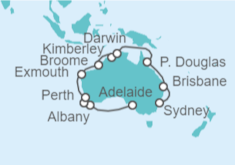 Itinerario del Crucero desde Adelaida (Australia) a Sydney (Australia) - Princess Cruises