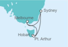 Itinerario del Crucero Australia - Princess Cruises