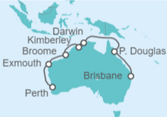 Itinerario del Crucero Australia - Princess Cruises