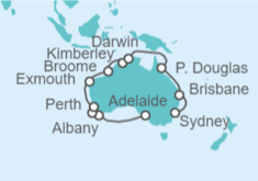 Itinerario del Crucero desde Adelaida (Australia) a Sydney (Australia) - Princess Cruises