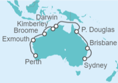 Itinerario del Crucero Australia - Princess Cruises