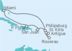 Itinerario del Crucero Puerto Rico, Saint Maarten, Antigua Y Barbuda - Royal Caribbean