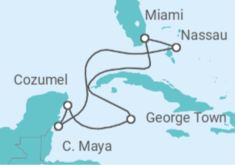 Itinerario del Crucero Islas Caimán, México, Bahamas - Celebrity Cruises