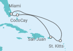 Itinerario del Crucero Puerto Rico - Celebrity Cruises
