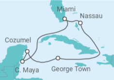 Itinerario del Crucero Bahamas, Islas Caimán, México - Celebrity Cruises