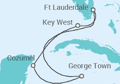 Itinerario del Crucero USA, México, Islas Caimán - Celebrity Cruises