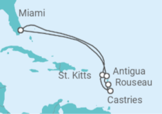 Itinerario del Crucero Santa Lucía, Antigua Y Barbuda - Celebrity Cruises