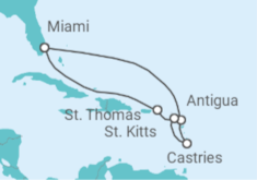 Itinerario del Crucero Antigua Y Barbuda, Santa Lucía, Islas Vírgenes - Eeuu - Celebrity Cruises