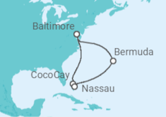 Itinerario del Crucero Bermudas, Bahamas - Royal Caribbean