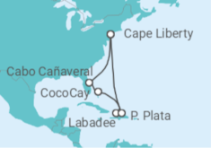Itinerario del Crucero USA - Royal Caribbean