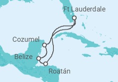 Itinerario del Crucero Honduras, Belice, México - Princess Cruises