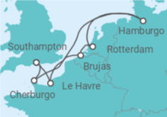 Itinerario del Crucero Francia, Alemania, Holanda, Bélgica - MSC Cruceros