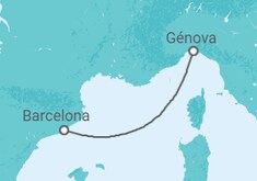 Itinerario del Crucero España - MSC Cruceros