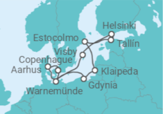 Itinerario del Crucero Alemania, Polonia, Lituania, Suecia, Estonia, Finlandia, Dinamarca - MSC Cruceros