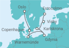 Itinerario del Crucero Dinamarca, Alemania, Polonia, Suecia - MSC Cruceros