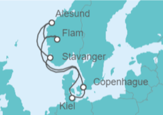 Itinerario del Crucero Noruega, Alemania - Costa Cruceros