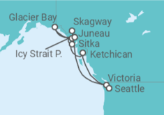 Itinerario del Crucero Alaska - Norwegian Cruise Line