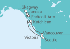 Itinerario del Crucero Alaska - Norwegian Cruise Line