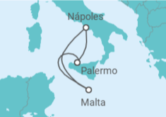 Itinerario del Crucero Italia, Malta - Costa Cruceros