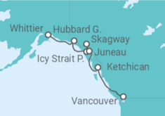 Itinerario del Crucero Alaska - Norwegian Cruise Line