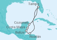 Itinerario del Crucero Honduras, Belice, México - Celebrity Cruises