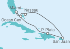 Itinerario del Crucero Bahamas, Puerto Rico - MSC Cruceros