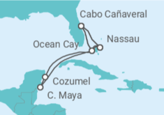 Itinerario del Crucero Bahamas, México, USA - MSC Cruceros