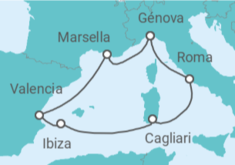 Itinerario del Crucero España, Italia, Francia - MSC Cruceros