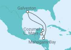 Itinerario del Crucero Roatán, Costa Maya y Cozumel  - Carnival