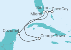 Itinerario del Crucero Islas Caimán, México - Royal Caribbean