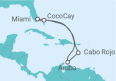 Itinerario del Crucero Aruba - Royal Caribbean